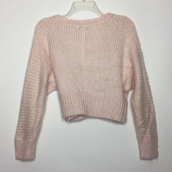 Asilio The Pink Slipper Wrap Sweater in Ice Pink 4 - Picture 4 of 8